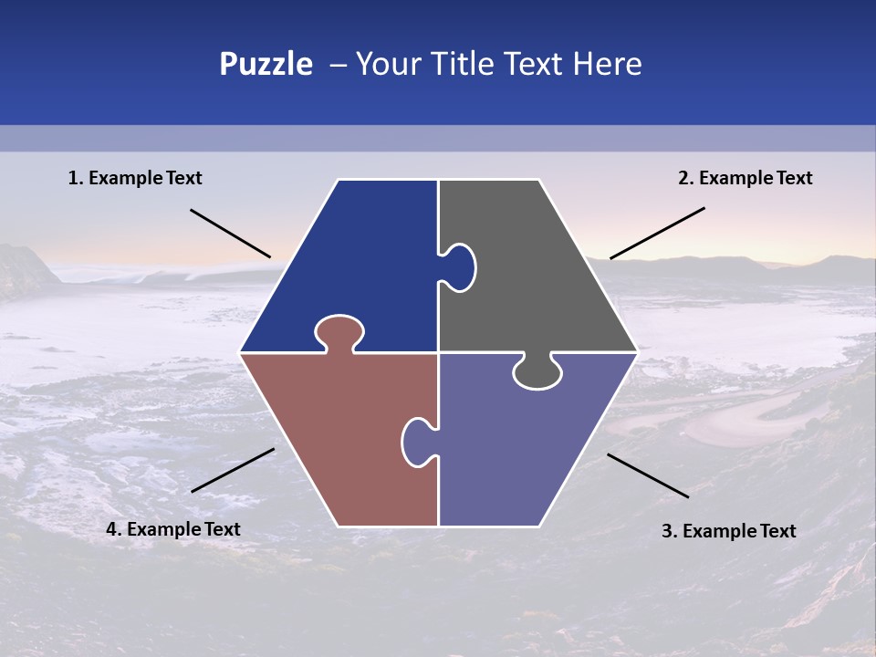 Desert Road Cold PowerPoint Template