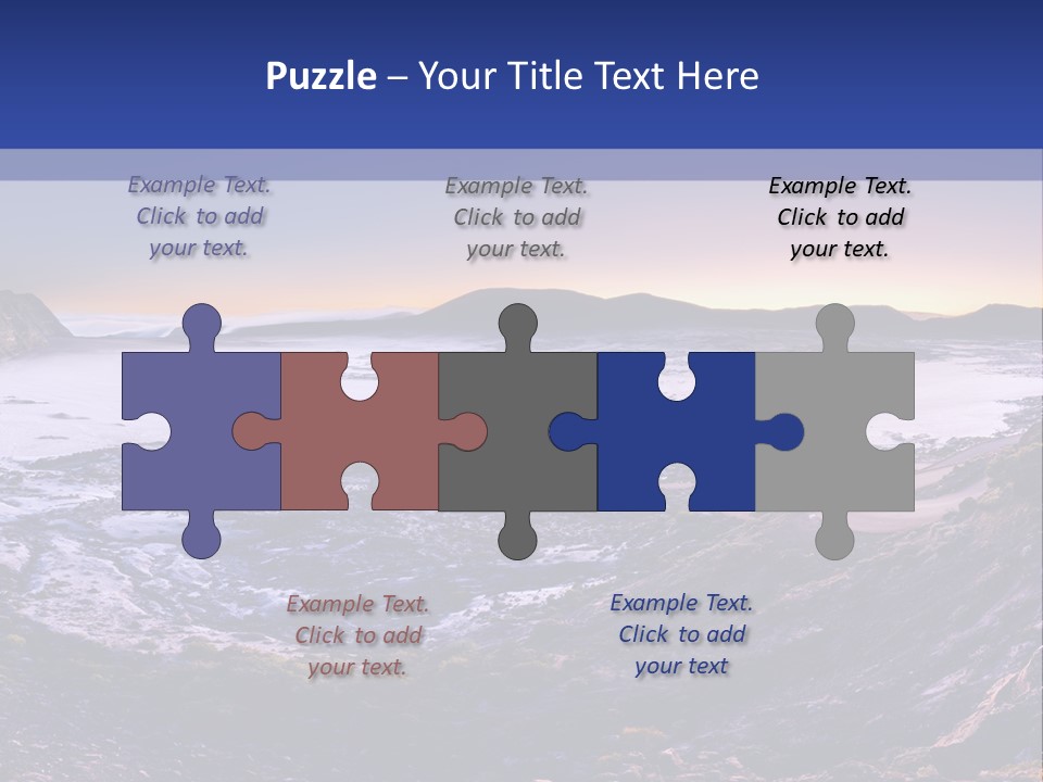 Desert Road Cold PowerPoint Template