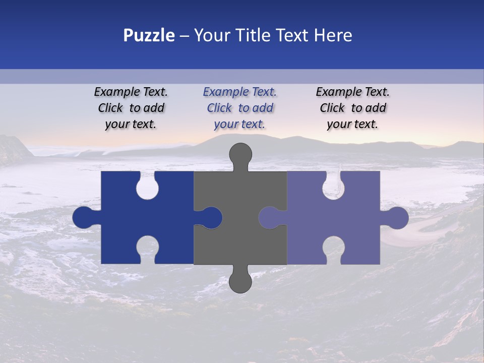 Desert Road Cold PowerPoint Template