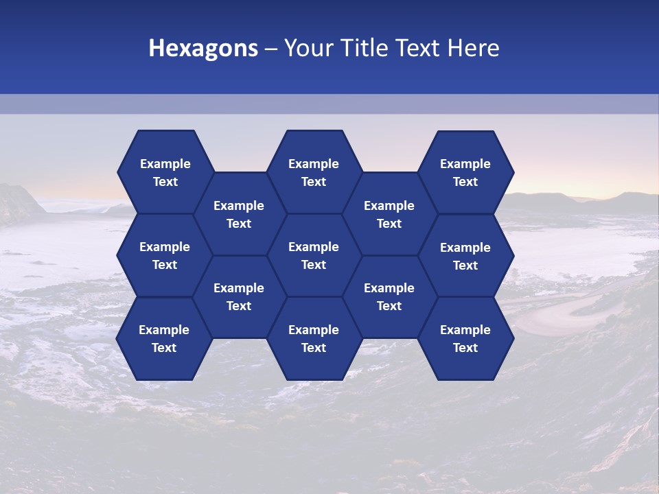 Desert Road Cold PowerPoint Template