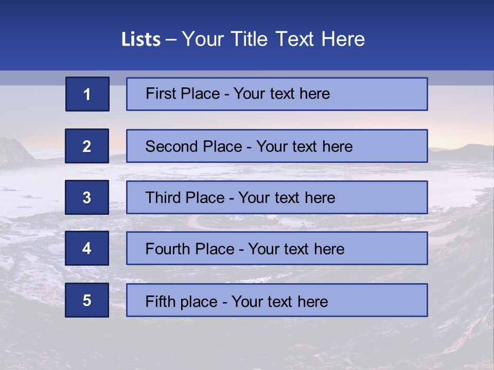 Desert Road Cold PowerPoint Template