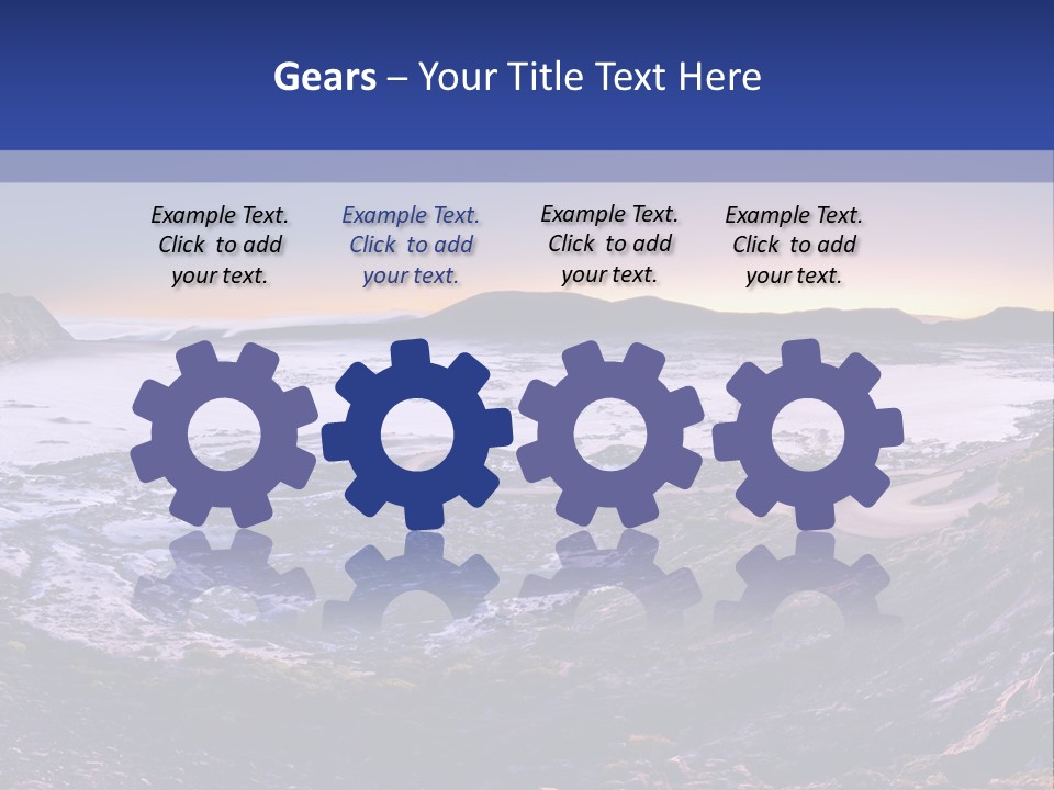 Desert Road Cold PowerPoint Template