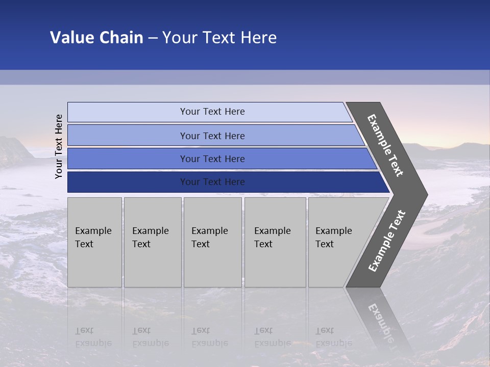 Desert Road Cold PowerPoint Template