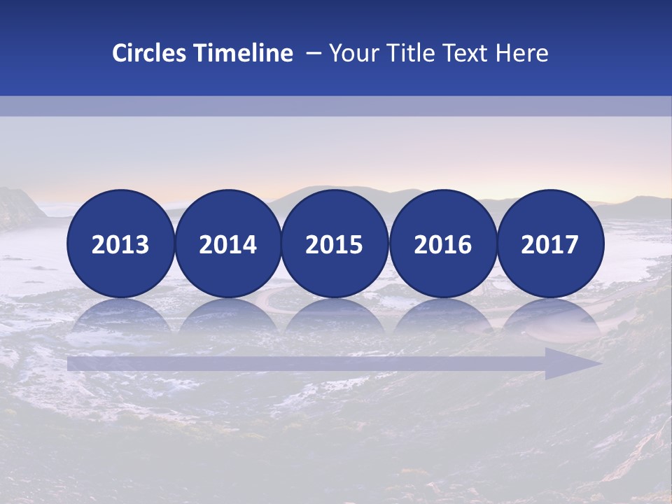 Desert Road Cold PowerPoint Template