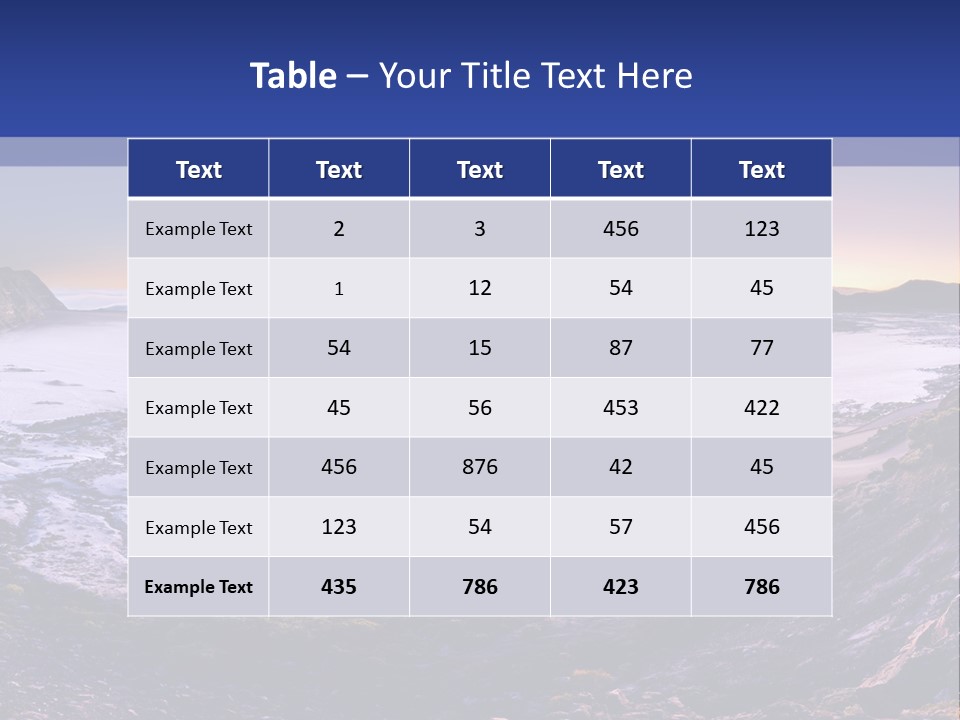 Desert Road Cold PowerPoint Template