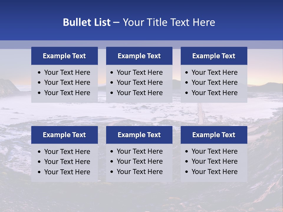 Desert Road Cold PowerPoint Template