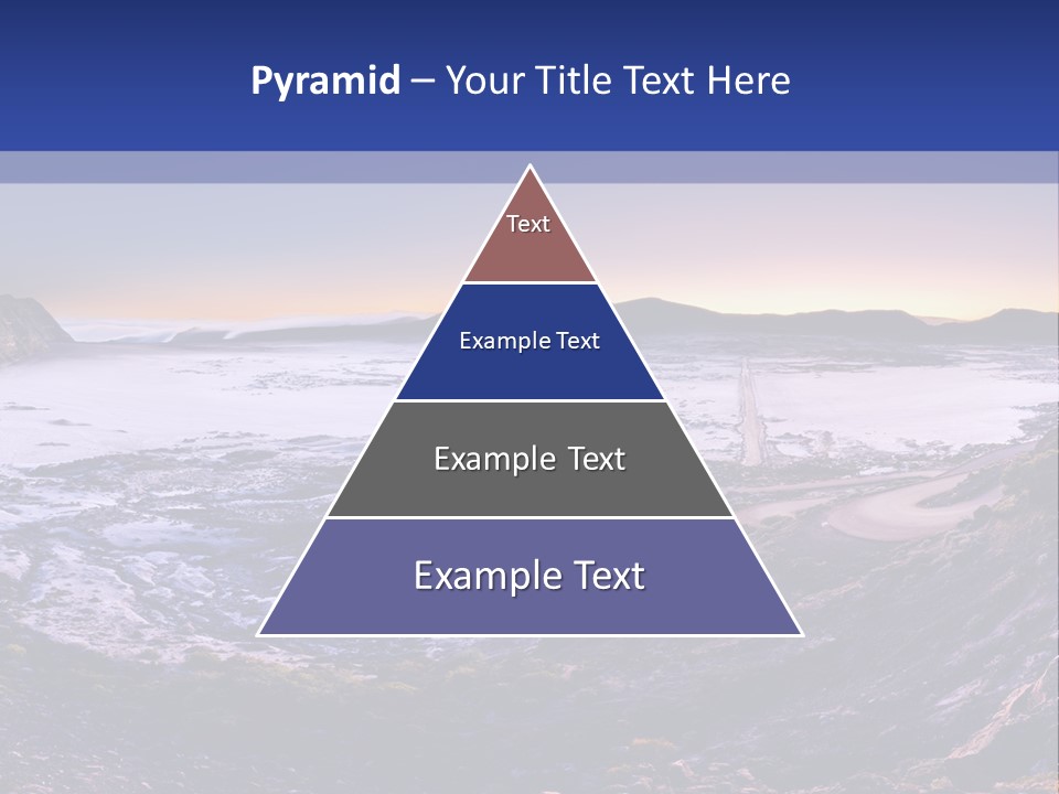 Desert Road Cold PowerPoint Template