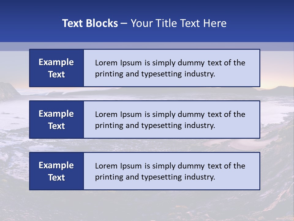 Desert Road Cold PowerPoint Template
