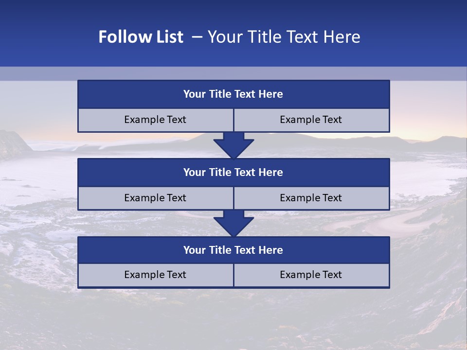 Desert Road Cold PowerPoint Template