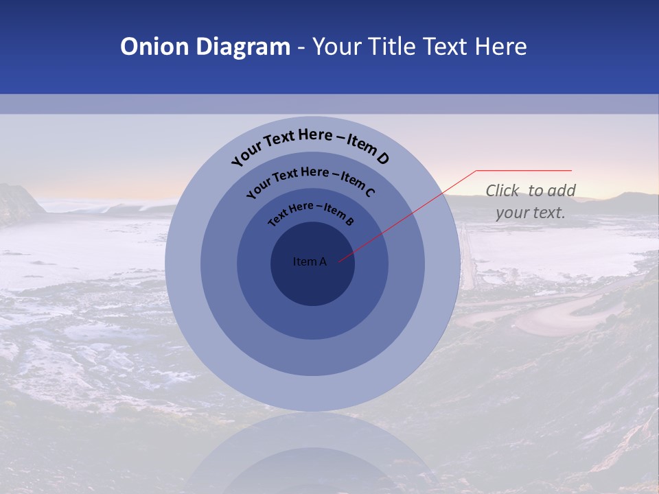 Desert Road Cold PowerPoint Template