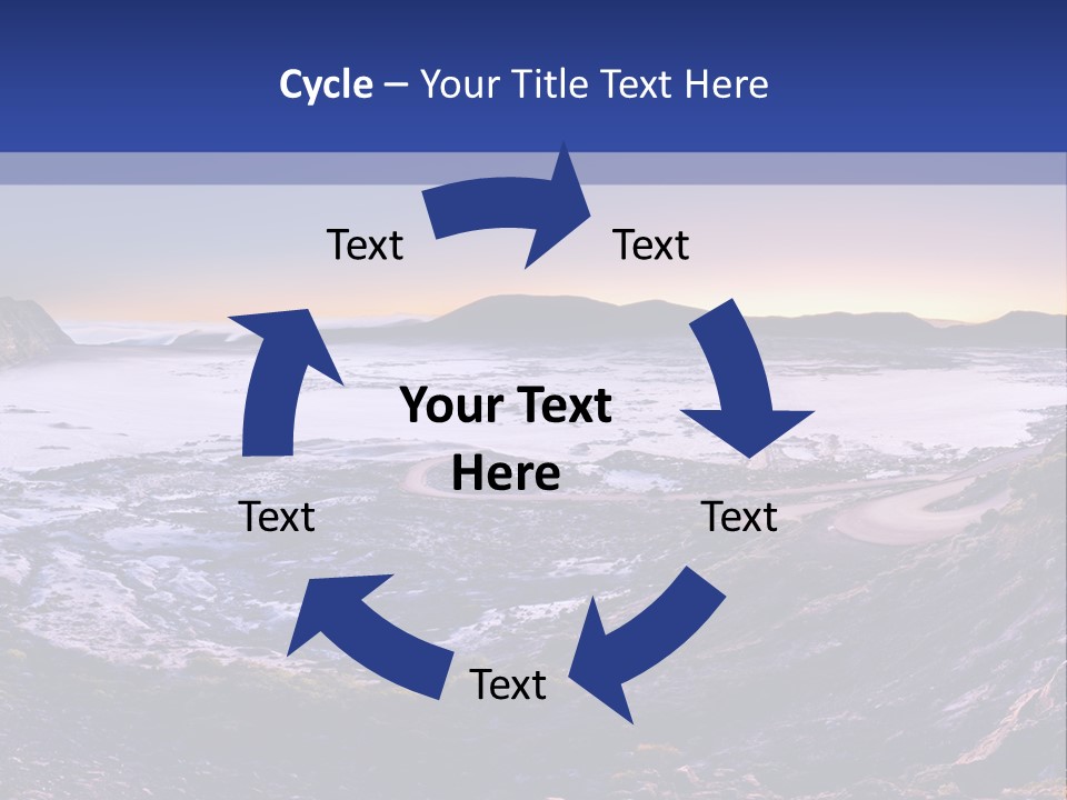 Desert Road Cold PowerPoint Template