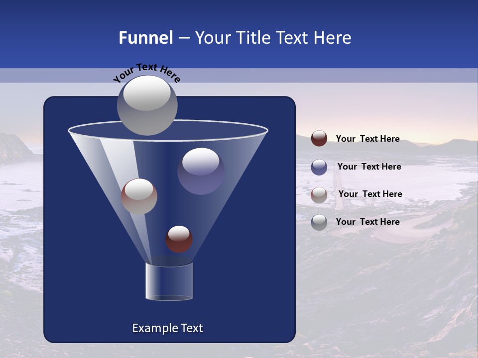 Desert Road Cold PowerPoint Template