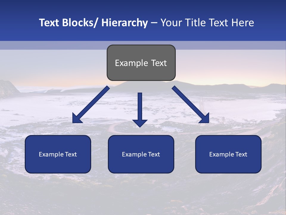 Desert Road Cold PowerPoint Template