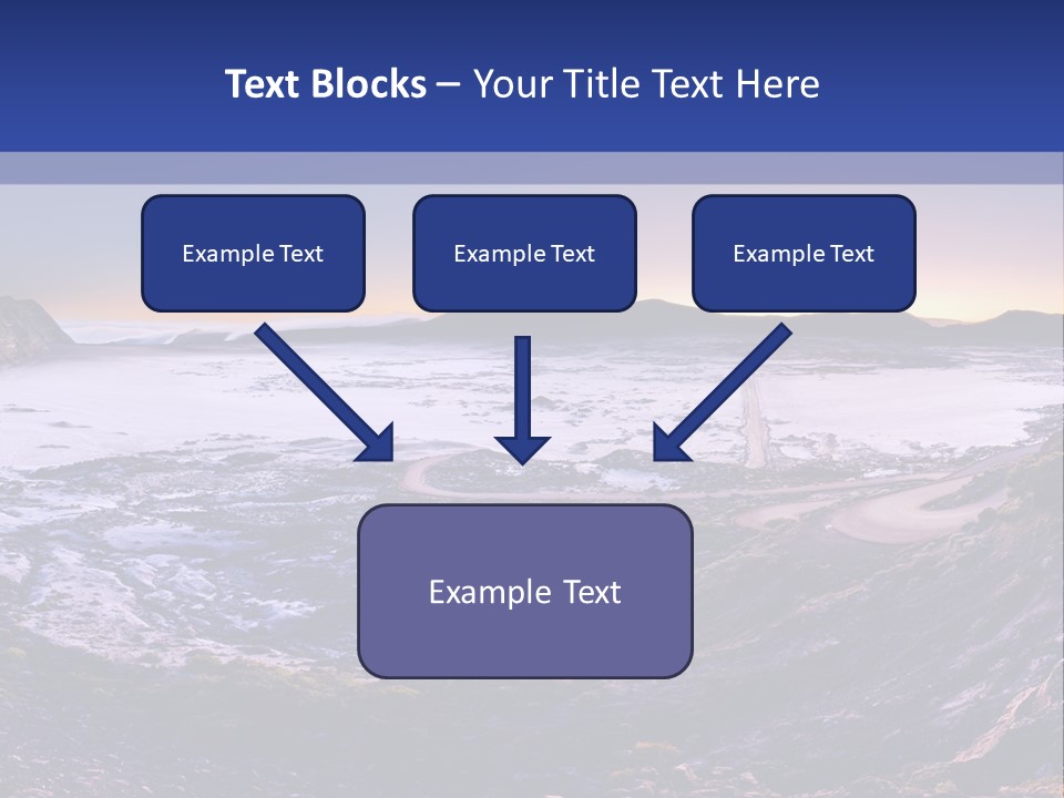 Desert Road Cold PowerPoint Template