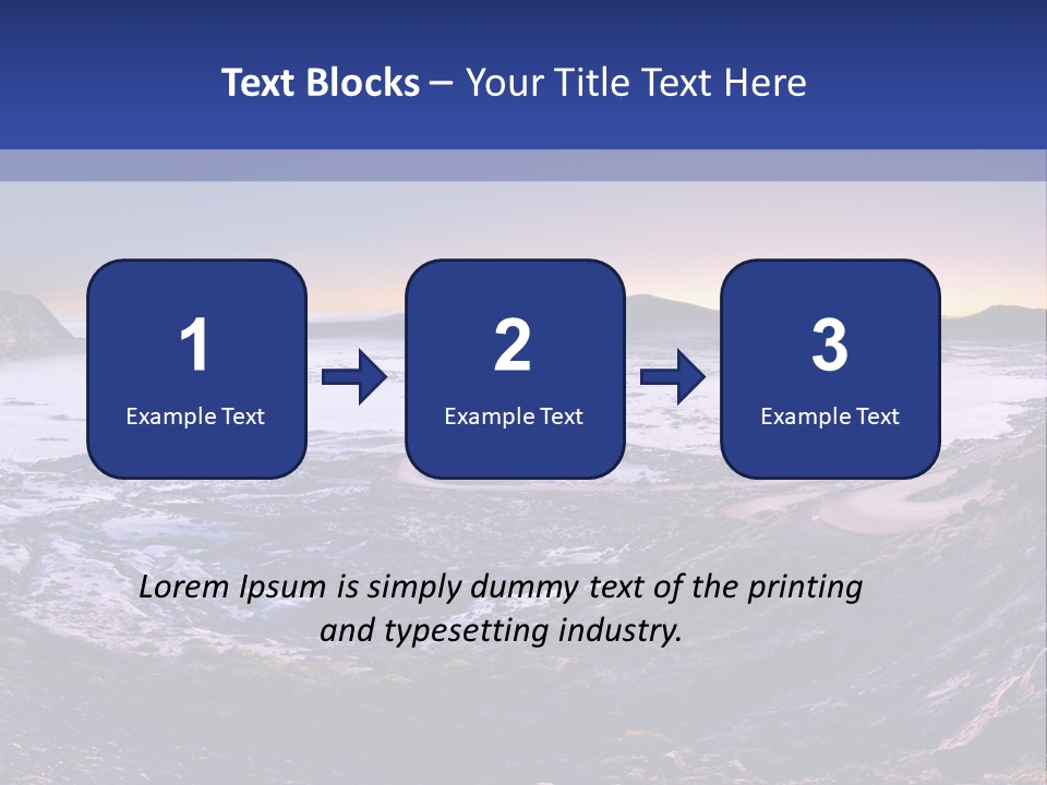 Desert Road Cold PowerPoint Template