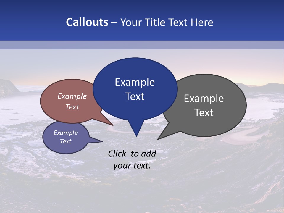 Desert Road Cold PowerPoint Template