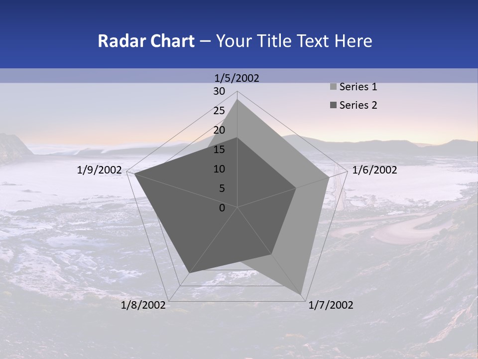 Desert Road Cold PowerPoint Template