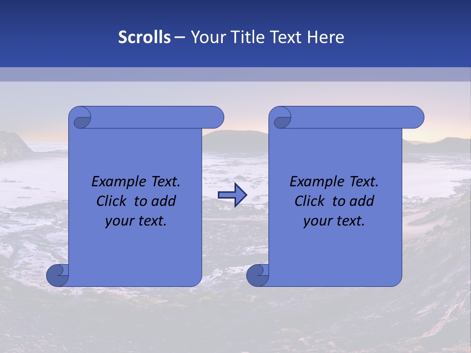 Desert Road Cold PowerPoint Template