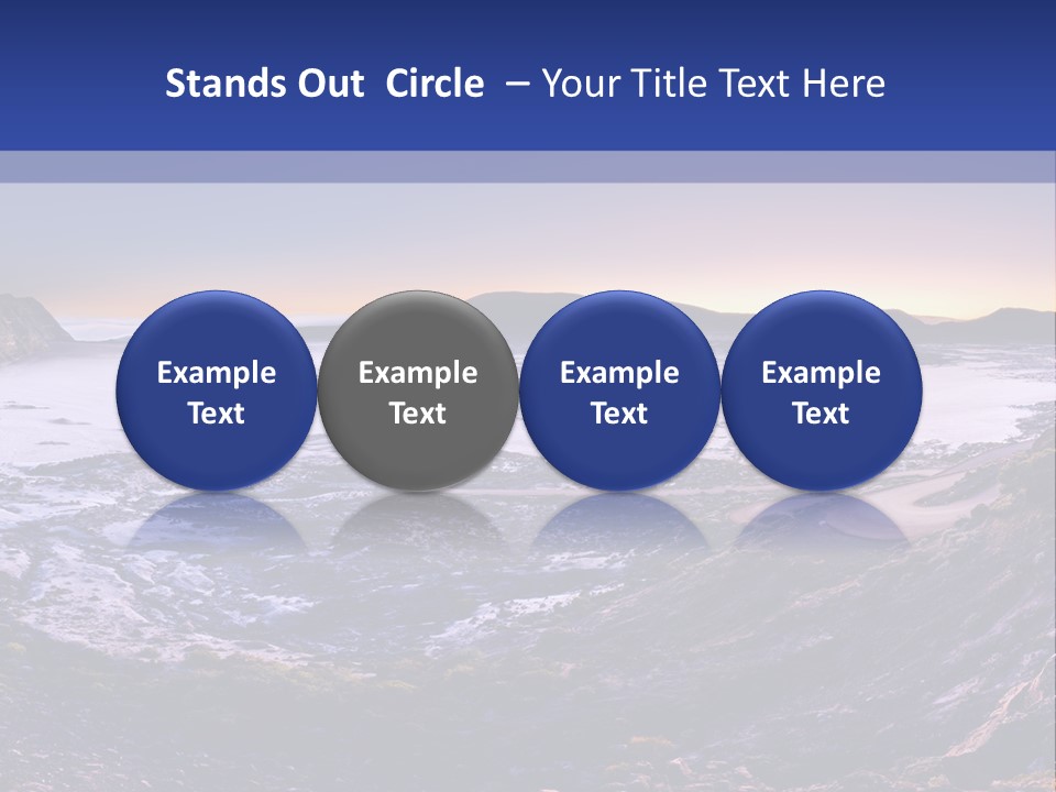 Desert Road Cold PowerPoint Template