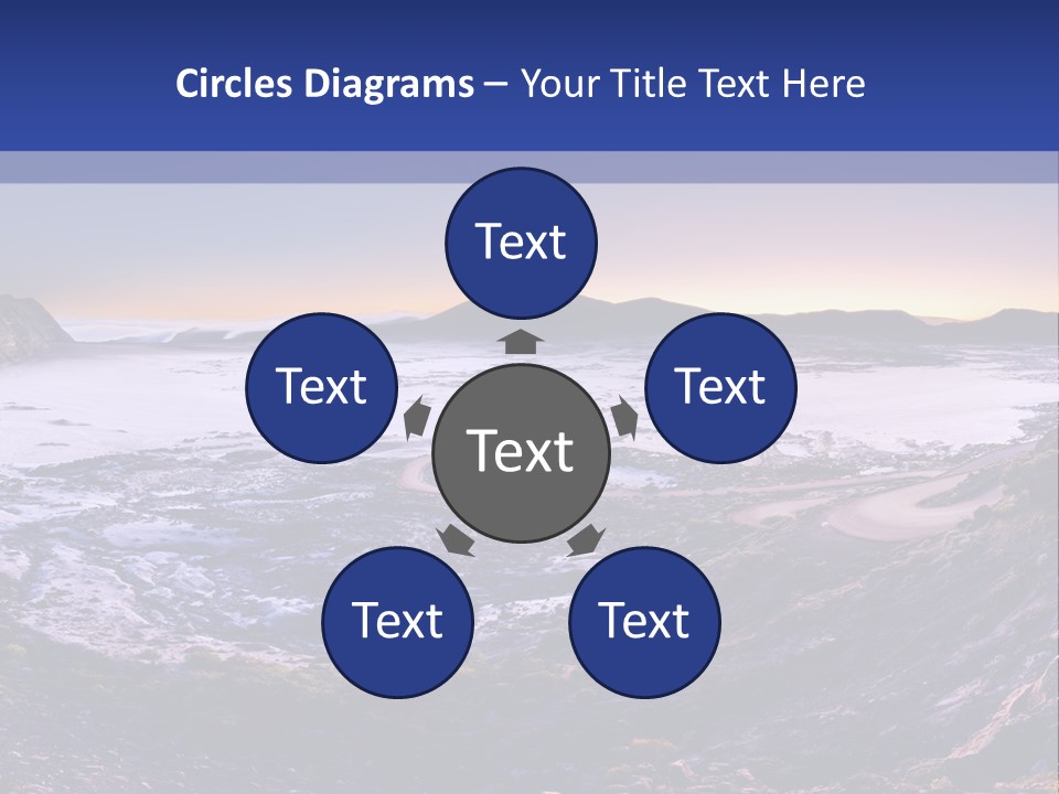 Desert Road Cold PowerPoint Template