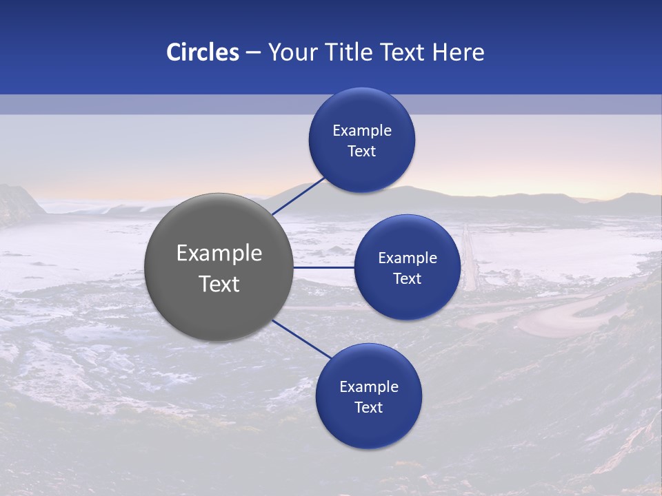Desert Road Cold PowerPoint Template
