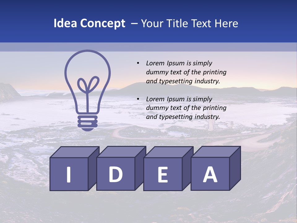 Desert Road Cold PowerPoint Template