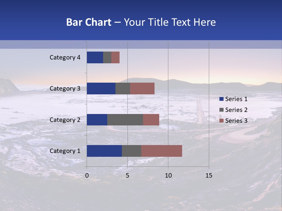 Desert Road Cold PowerPoint Template