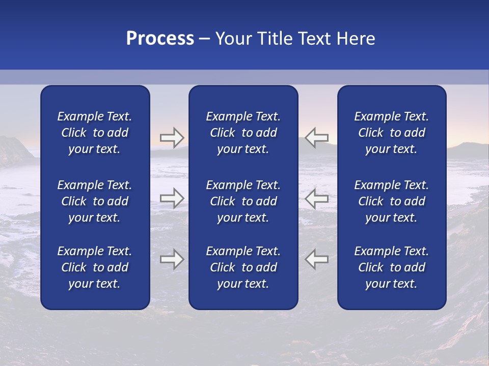 Desert Road Cold PowerPoint Template
