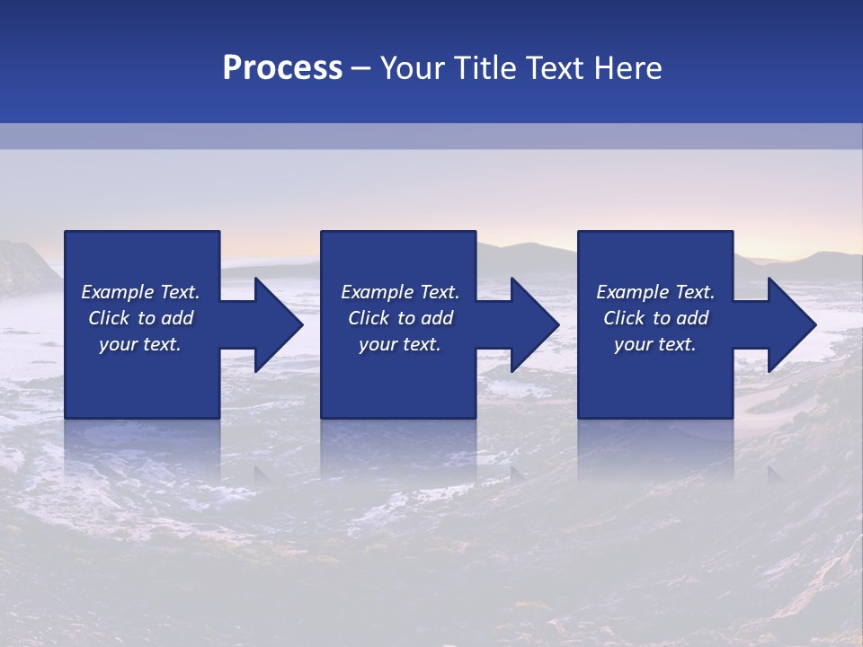 Desert Road Cold PowerPoint Template