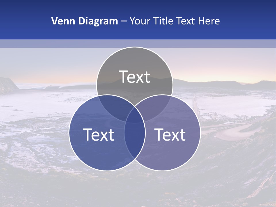 Desert Road Cold PowerPoint Template