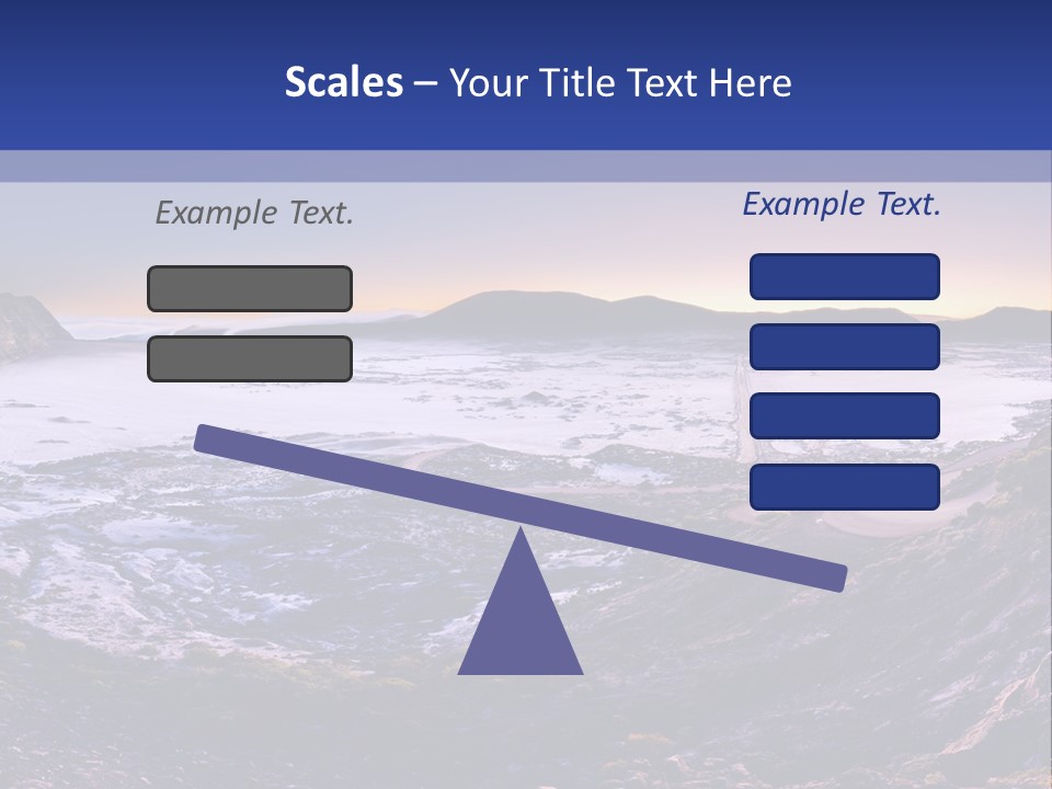 Desert Road Cold PowerPoint Template