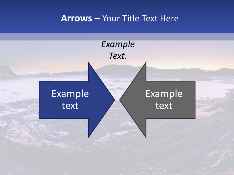 Desert Road Cold PowerPoint Template