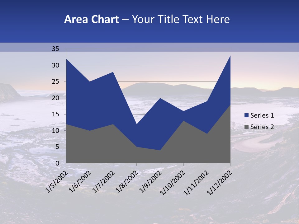 Desert Road Cold PowerPoint Template