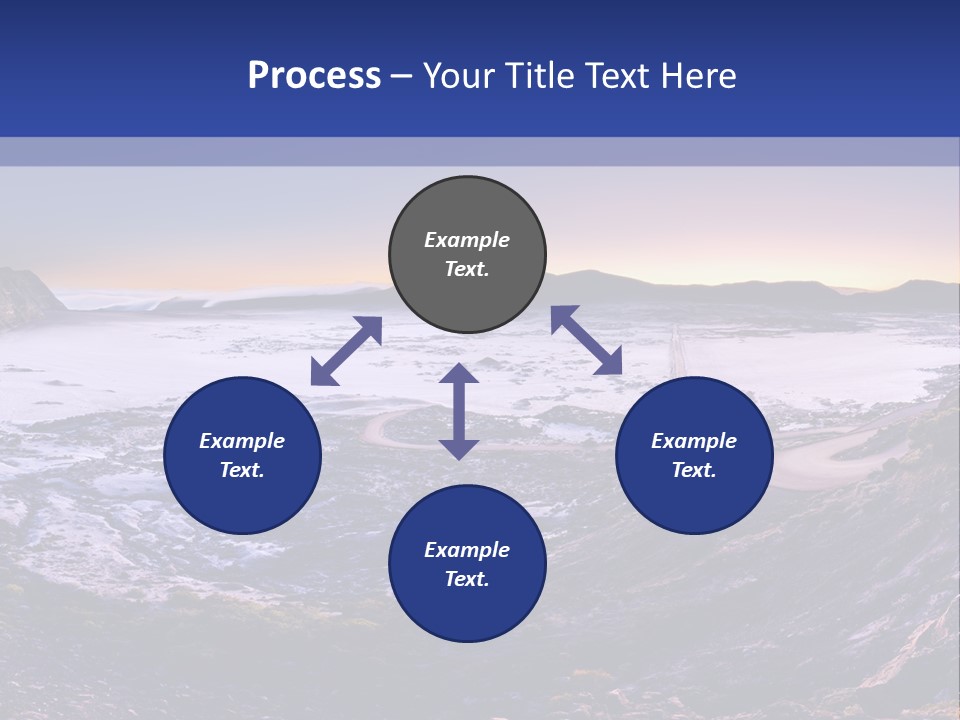 Desert Road Cold PowerPoint Template