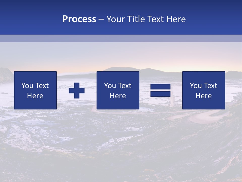 Desert Road Cold PowerPoint Template