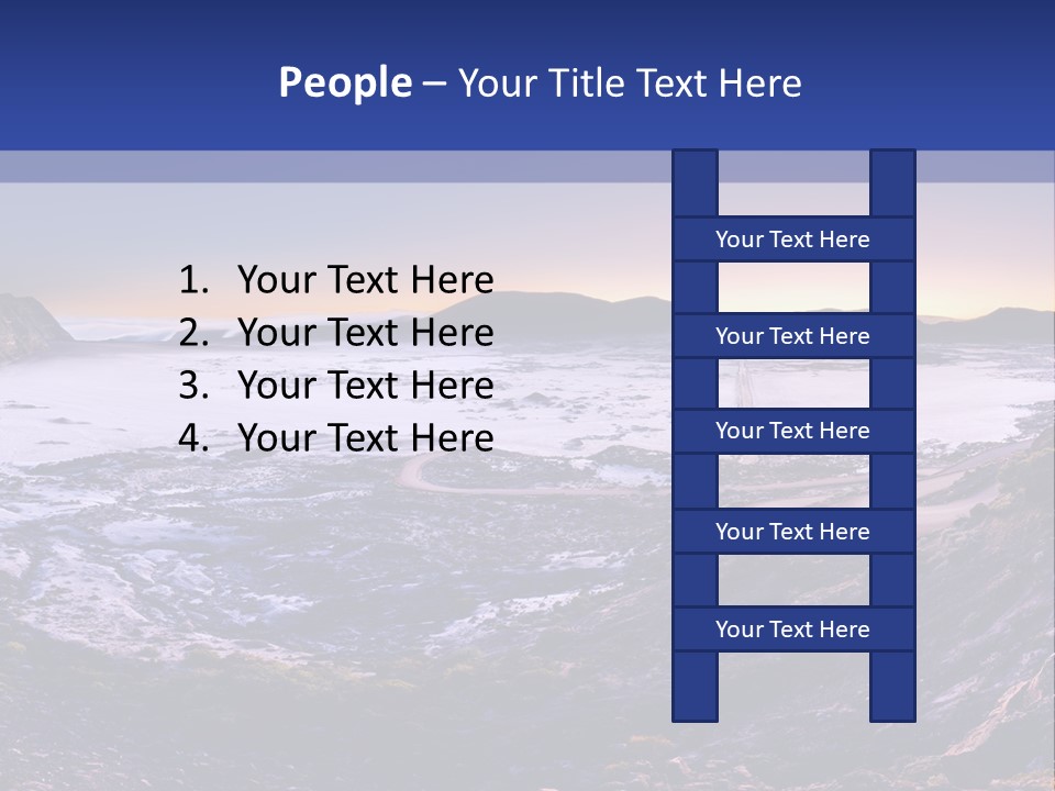 Desert Road Cold PowerPoint Template