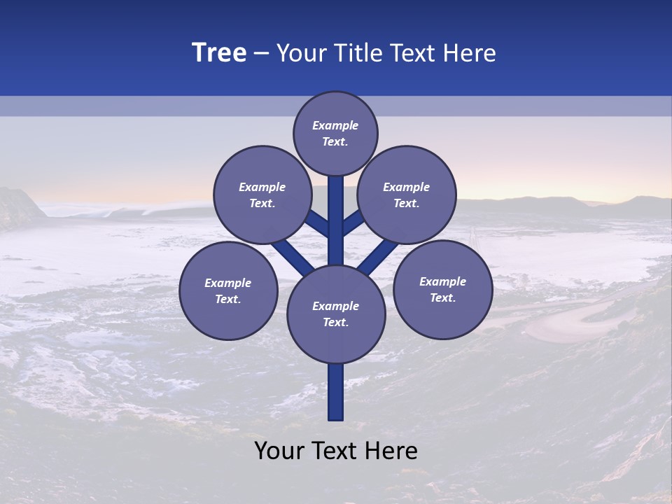 Desert Road Cold PowerPoint Template