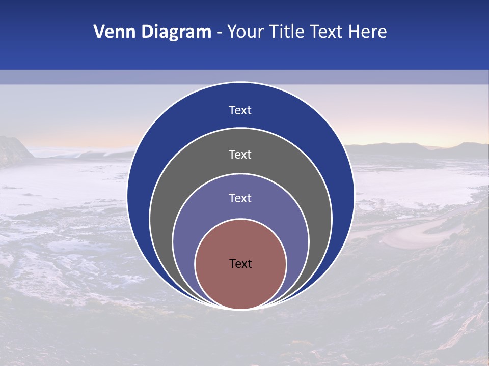 Desert Road Cold PowerPoint Template