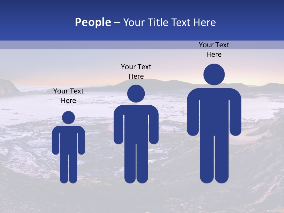 Desert Road Cold PowerPoint Template