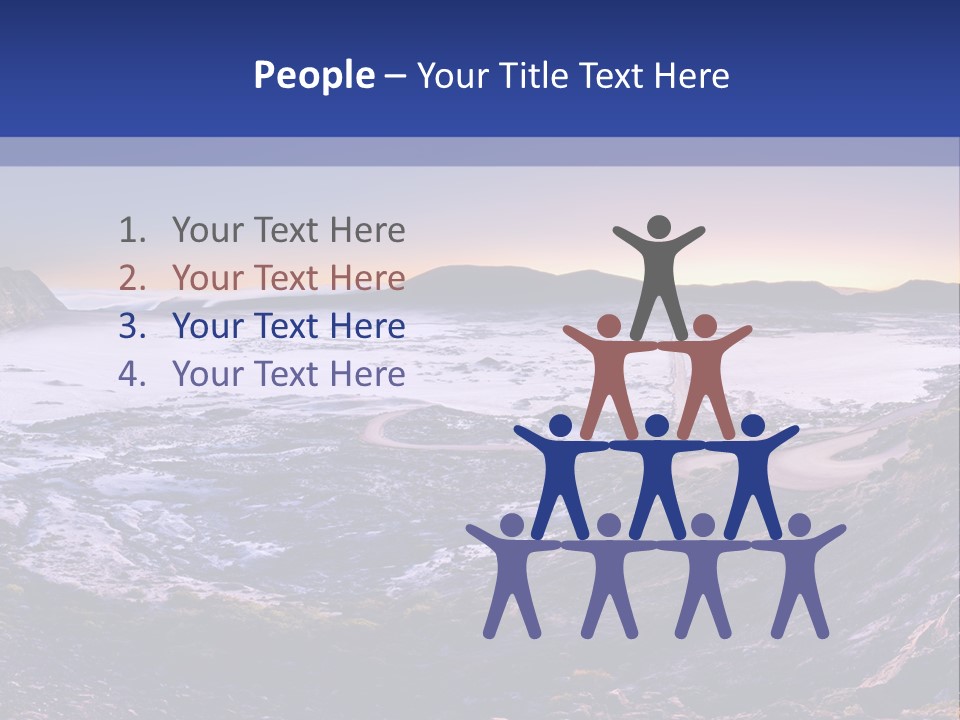 Desert Road Cold PowerPoint Template