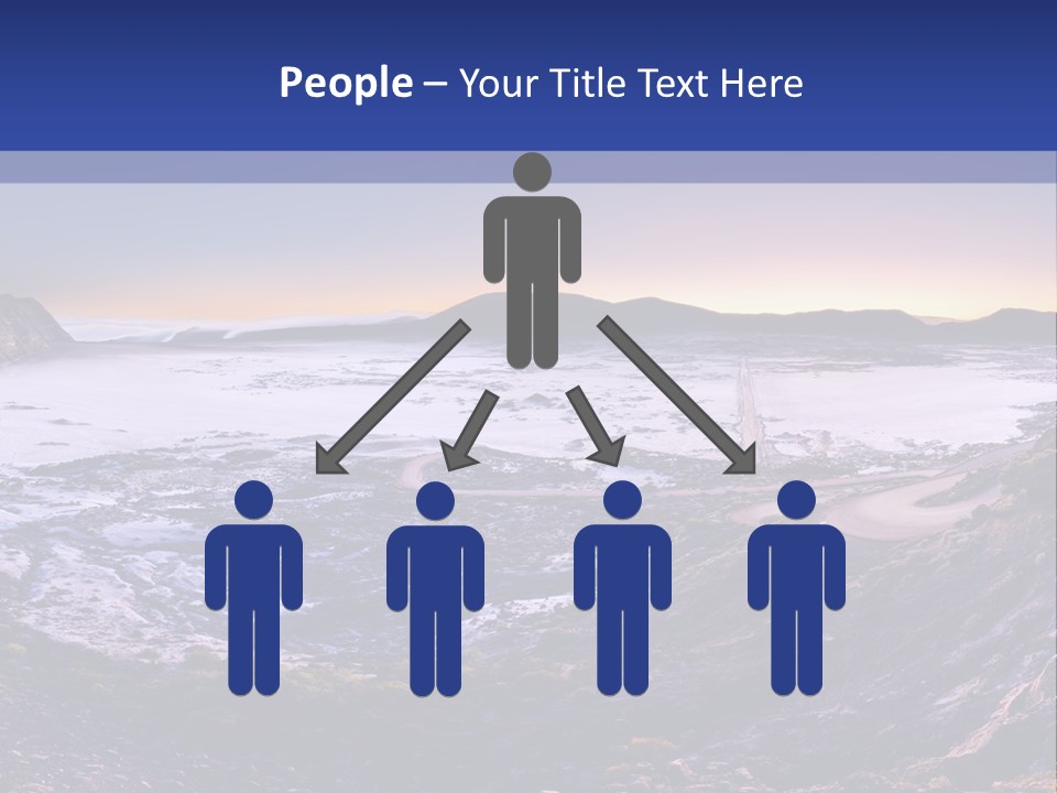 Desert Road Cold PowerPoint Template