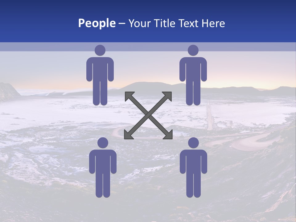 Desert Road Cold PowerPoint Template