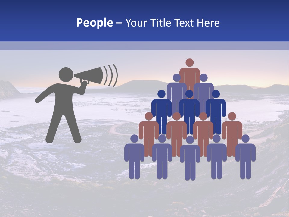 Desert Road Cold PowerPoint Template