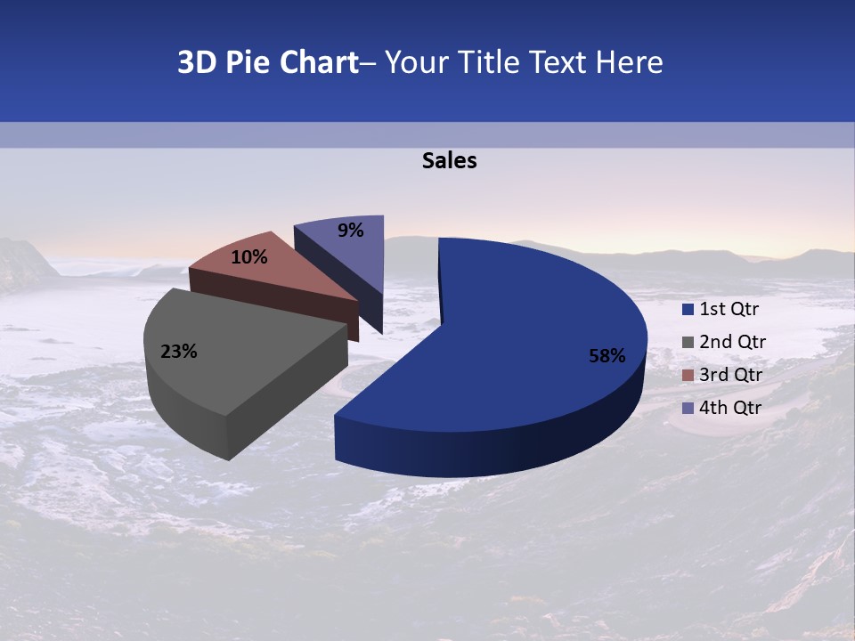 Desert Road Cold PowerPoint Template