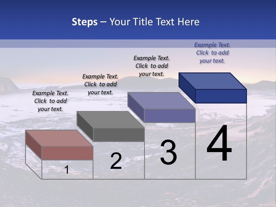 Desert Road Cold PowerPoint Template