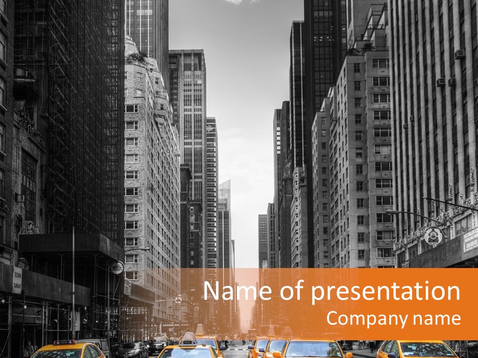 Sky Architecture City PowerPoint Template