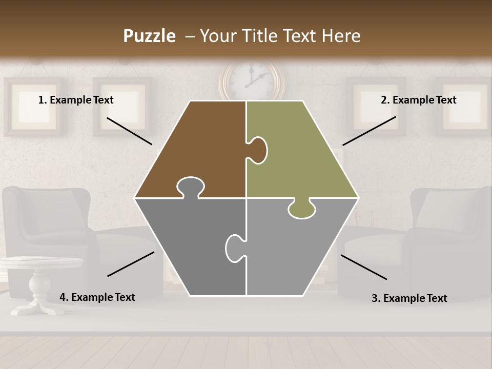 Livingroom Style Flame PowerPoint Template