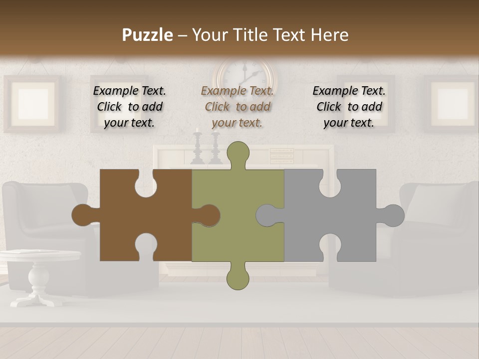 Livingroom Style Flame PowerPoint Template