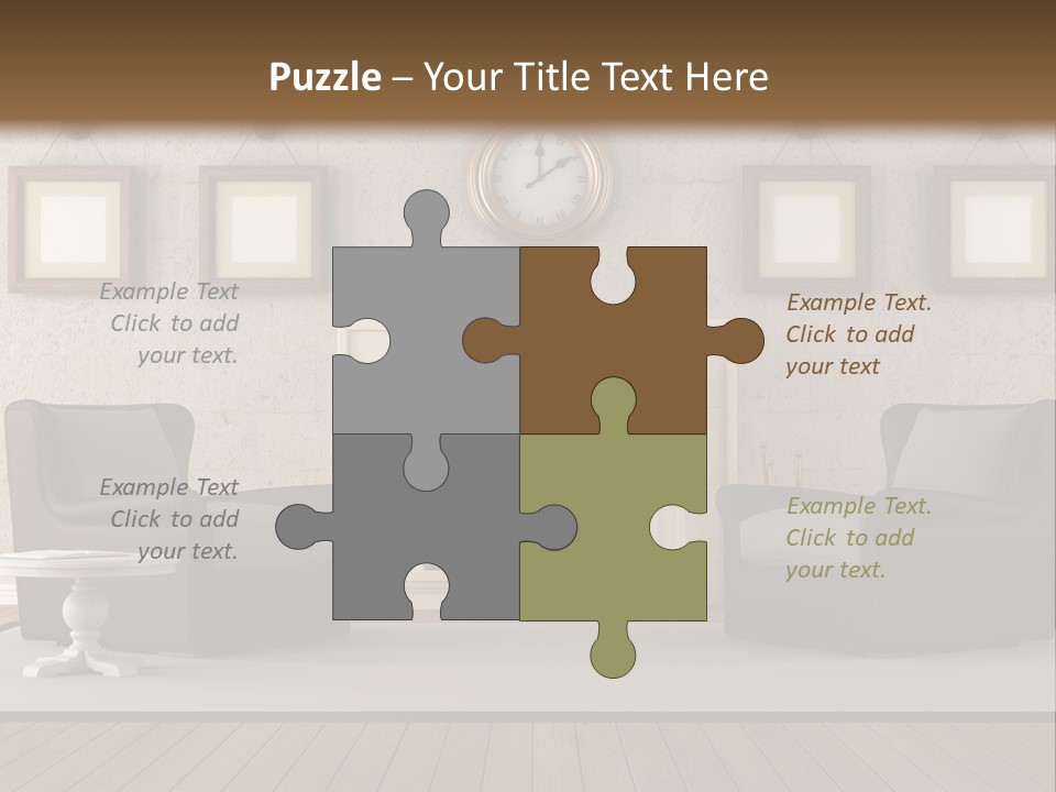 Livingroom Style Flame PowerPoint Template