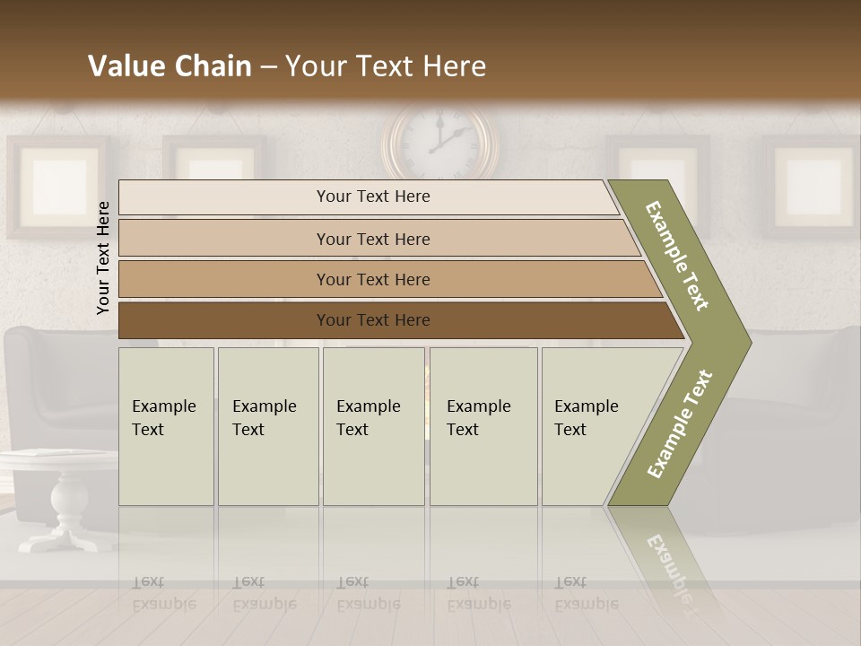 Livingroom Style Flame PowerPoint Template